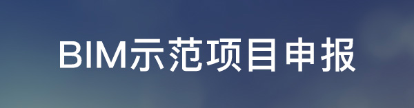 BIM示范项目申报
